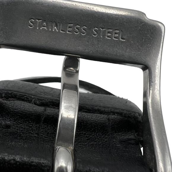 Michael Kors Quartz Watch Womens Stainless Steel MK-2242 Silver Embossed Leather - Picture 8 of 16